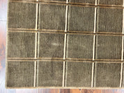 Tibetan Rug 4x6, Green Wool Handmade Area Rug 4 x 6, Panel Design, Modern Contemporary