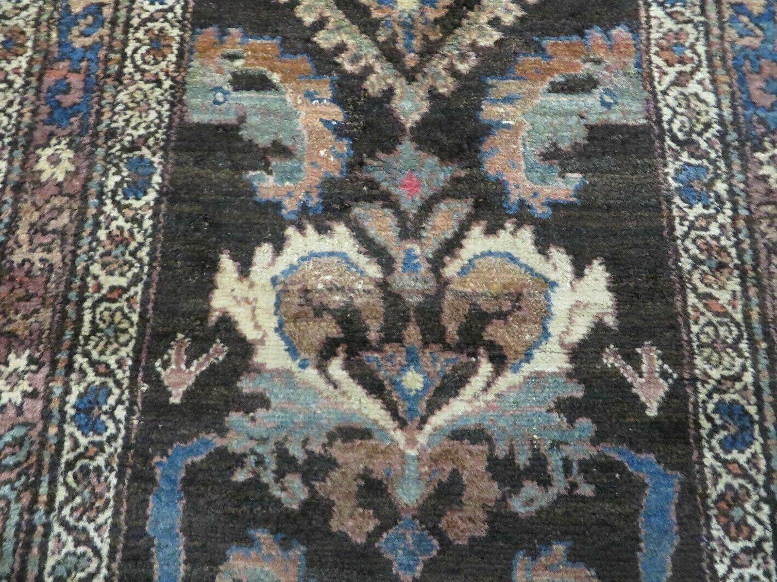 3' X 6' Antique Handmade India Floral Oriental Wool Rug Veg Dyes Nice