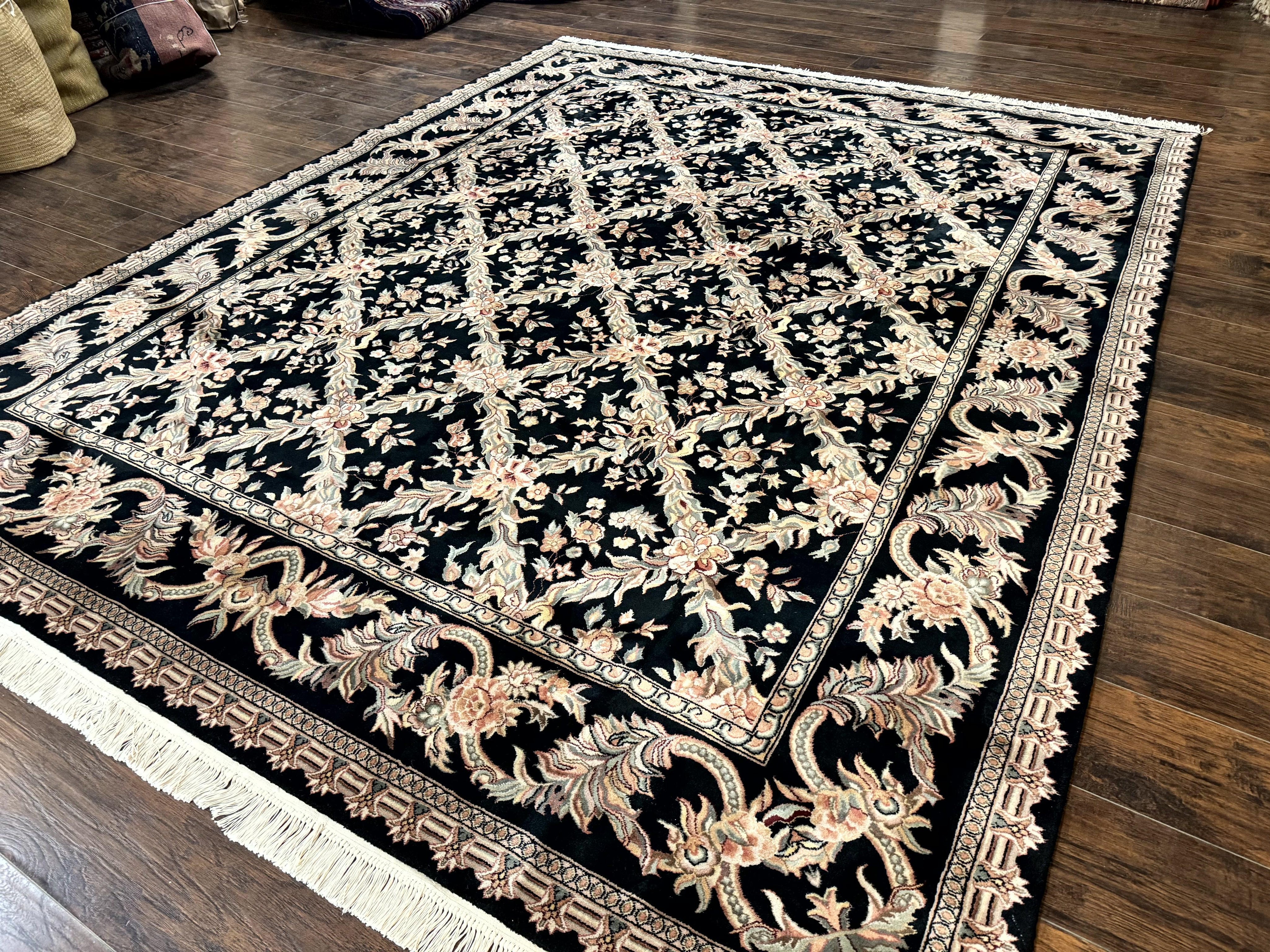 Pak Persian Rug 8x10, Black, Handmade