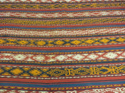 6' X 10' Antique 1930 Turkish Jajim Kilim Handmade Flat Weave Wool Rug Veg Dye