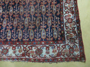 4' X 6' Antique Handmade Turkish Sivas Wool Rug Vegetable Organic Dye Nice Blue
