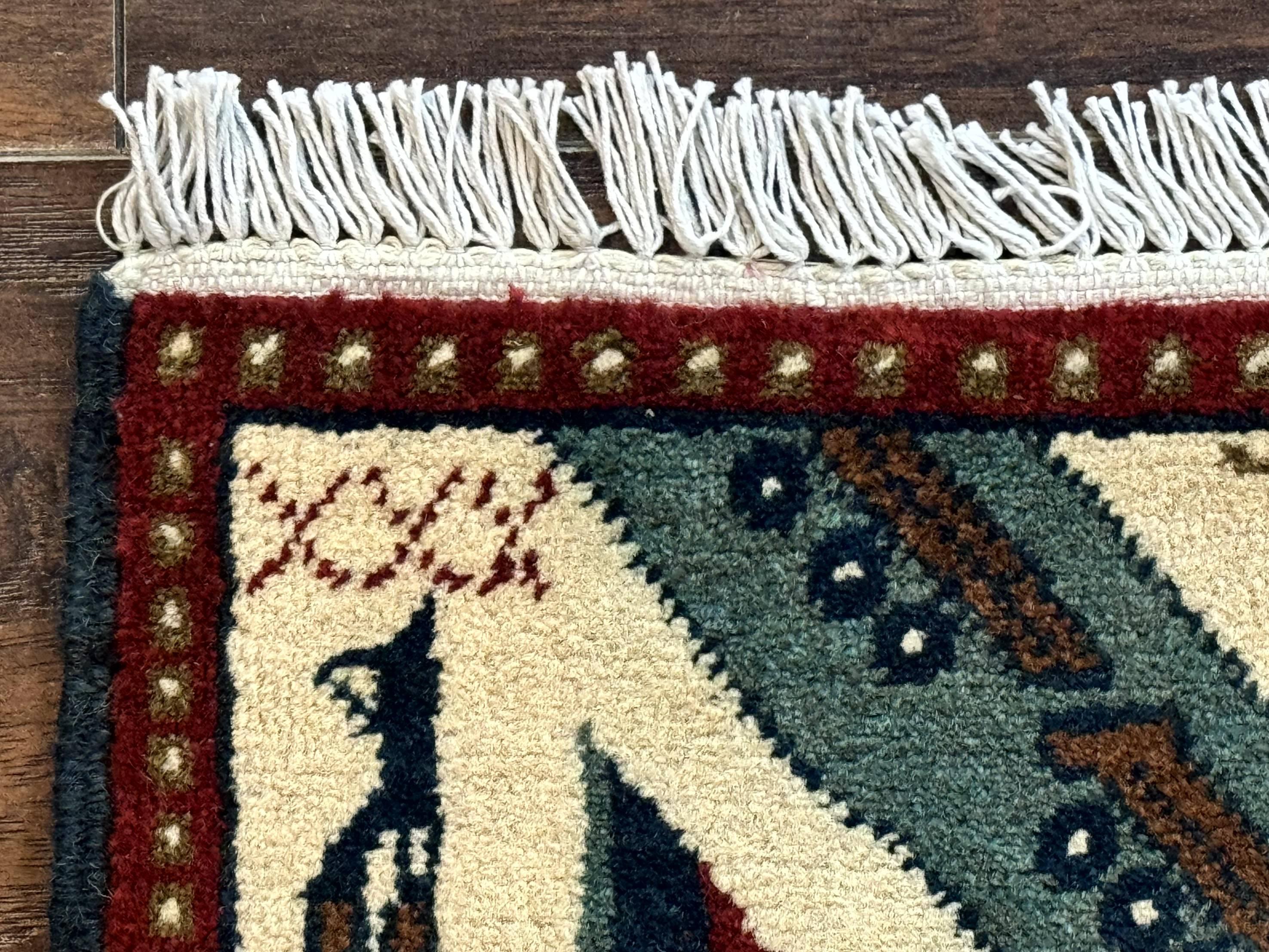 Afghan War Rug 2 x 2.6, Guns Tanks Helicopters