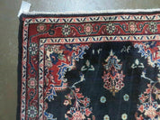 Persian Runner Rug 4x11, Navy Blue Antique Lilihan Runner
