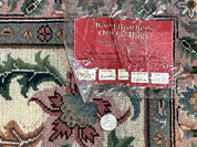 Indo Persian Rug 8x10, Red and Ivory, Floral Allover, Handmade Wool Area Rug