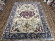 Rare Antique Indian Agra Rug, Early 20th Century Indian Carpet, Animal and Angel Motifs, Hunting Scene, Collectible Oriental Carpet, Wow