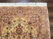 Sino Persian Rug 4x6, Wool and Silk Highlights, Fine 200 KPSI