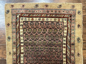Antique Persian Sarab Runner Rug 3x11, Wool Camel Hair, Tribal Carpet for Hallway 3 x 11, Antique 1920s Rug, Handmade