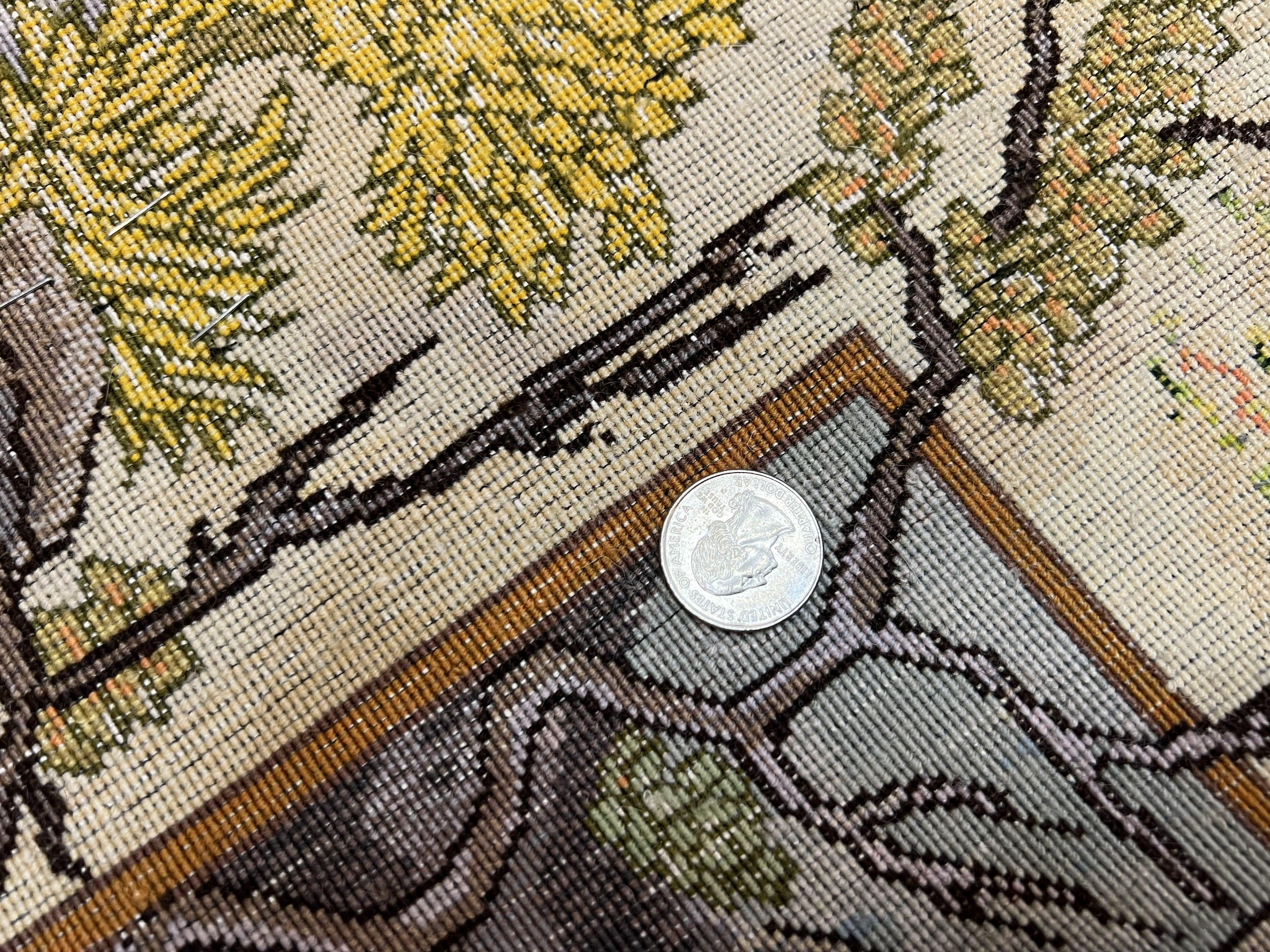 Persian Tabriz Pictorial Rug 5x3, Hafez Poetry In Border, Very Fine Hand Knotted Carpet, Wall Hanging Wool Oriental Carpet 3x5, Highly Detailed