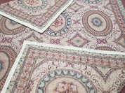 New Needlepoint Rug, 6x9 Needlepoint Carpet, Flatweave Rug, Vicotorian French European English Decor, Elegant Rug for Living Room, Handmade