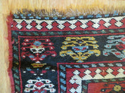 3' 3" X 10' Hand-Knotted Antique Handmade Caucasian Kazak Wool Runner Rug
