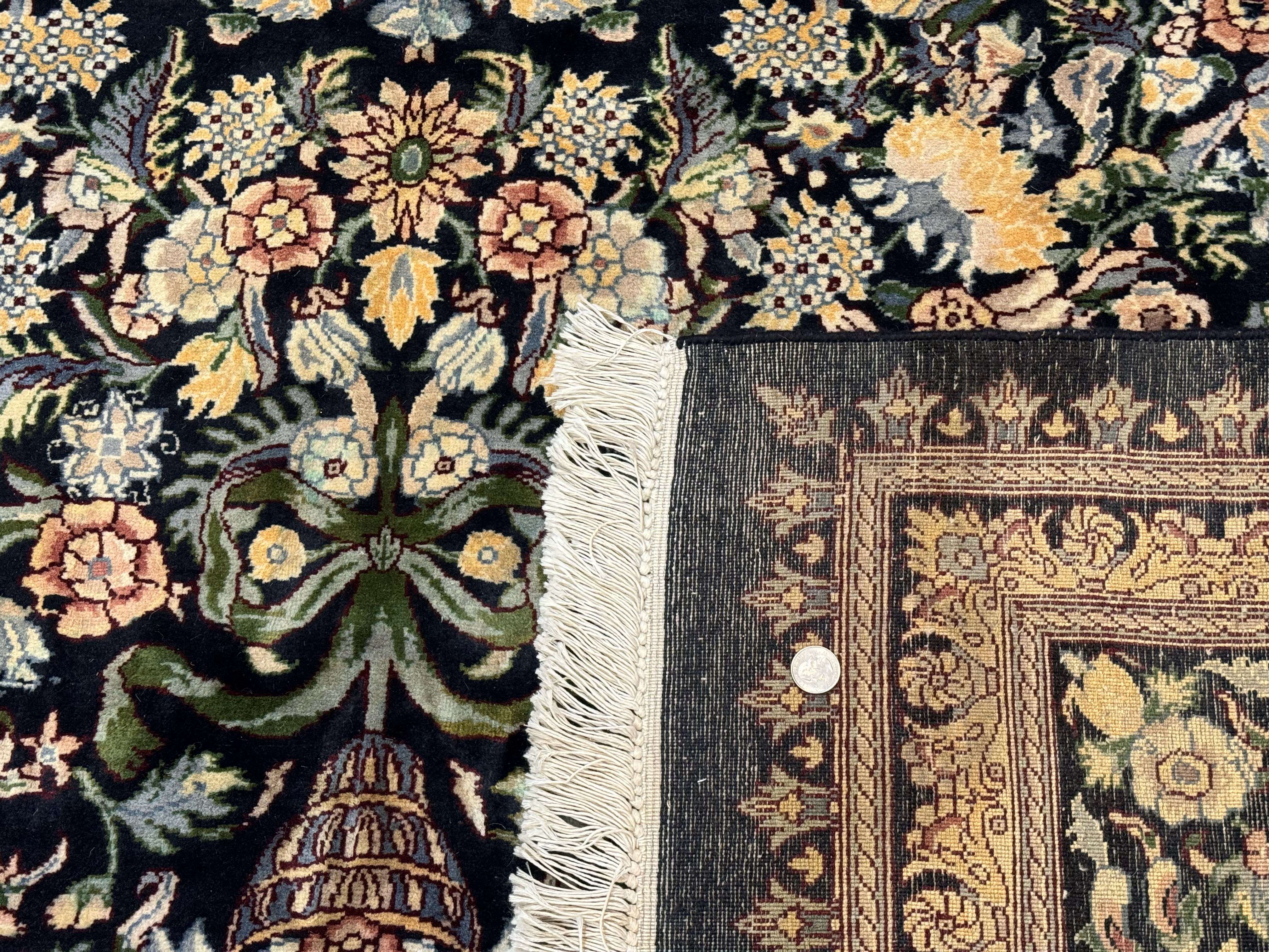 Pak Persian Rug 10x14, Elegant Floral Carpet, Fine 225 KPSI