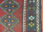 3' X 6' Antique 1920s Handmade Caucasian Karabagh Ganjeh Talesh Wool Rug Nice