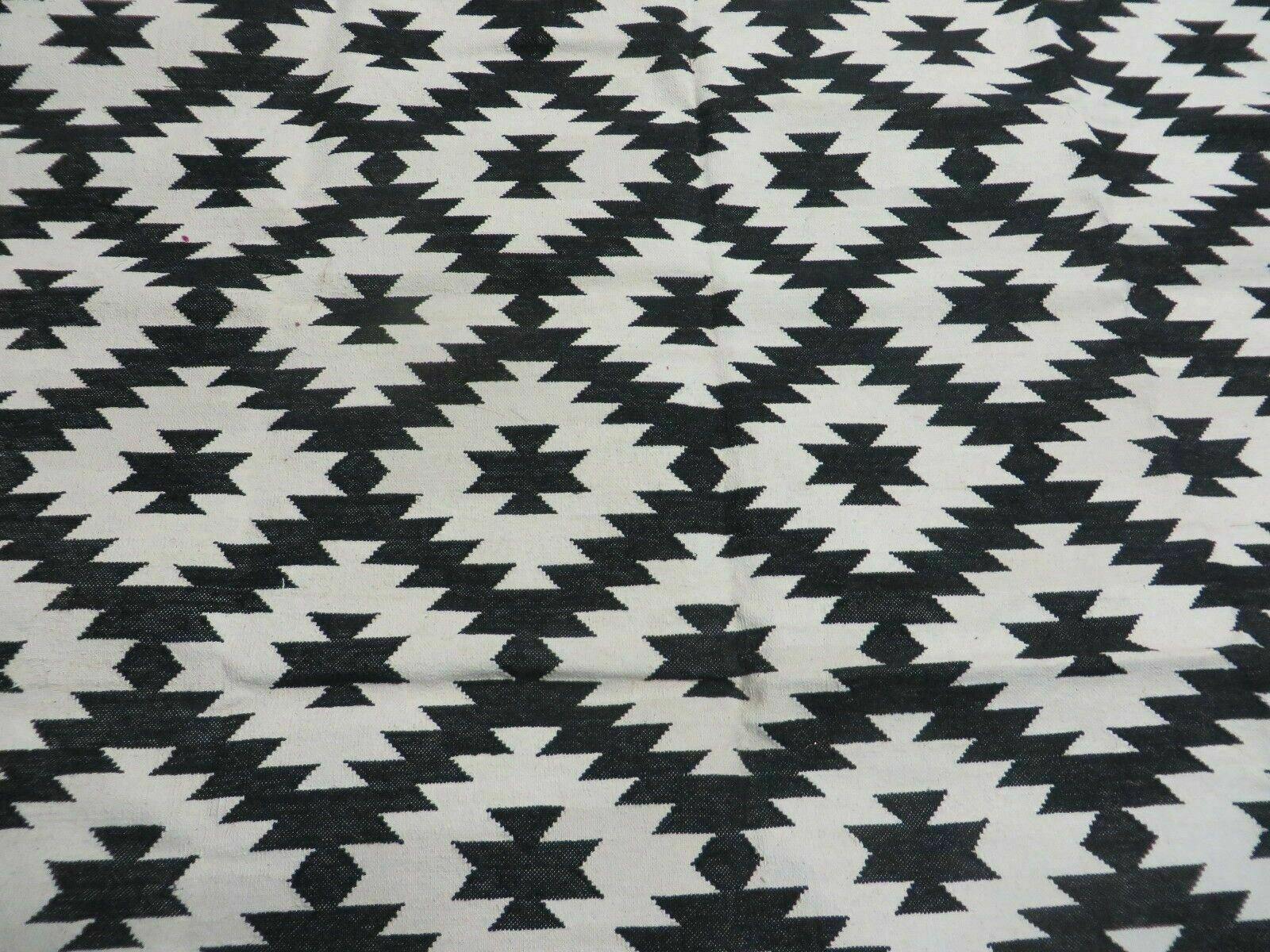 4' X 6' Hand Woven Wool Rug Contemporary Kilim Dhurrie Modern Oriental Area Rug