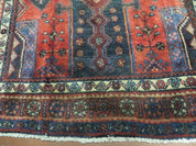 4' X 9' Antique Handmade Turkish Tribal Oriental Geometric Wool Rug # 605