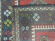 3' X 6' Antique 1920s Handmade Caucasian Karabagh Ganjeh Talesh Wool Rug Nice