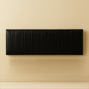 Floating Black Leather Bench for Modern Dining Nook - BlackH|F AtelierLEATHERHUNTEDFOX - Floating Black Leather Bench for Modern Dining Nook