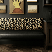Floating Black Leather Bench for Modern Dining Nook - BlackH|F AtelierLEATHERHUNTEDFOX - Floating Black Leather Bench for Modern Dining Nook