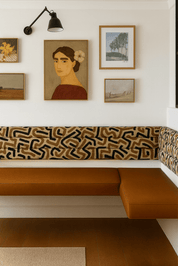 Floating Leather Bench for Restaurant Dining, Entryway or Kitchen - H|F AtelierShopify CollectiveHUNTEDFOX - Floating Leather Bench for Restaurant Dining, Entryway or Kitchen