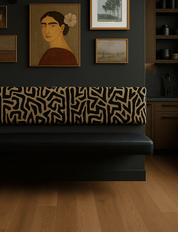 Floating Leather Bench for Restaurant Dining, Entryway or Kitchen - H|F AtelierShopify CollectiveHUNTEDFOX - Floating Leather Bench for Restaurant Dining, Entryway or Kitchen