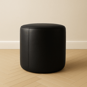 Genuine Leather Round Ottoman or Pouf | Multiple Colors & Sizes - H|F AtelierLEATHERottomanHUNTEDFOX - Genuine Leather Round Ottoman or Pouf | Multiple Colors & Sizes