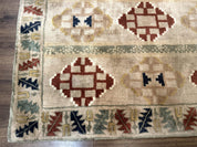 Geometric Design Area Rug 5x8, Beige and Rust Red - Jewel RugsShopify CollectiveHUNTEDFOX - Geometric Design Area Rug 5x8, Beige and Rust Red