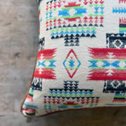 Handcrafted Wool Tribal Throw Pillow – Boho Accent for Living Room - BlueGreenNATIVEHUNTEDFOX - Handcrafted Wool Tribal Throw Pillow – Boho Accent for Living Room