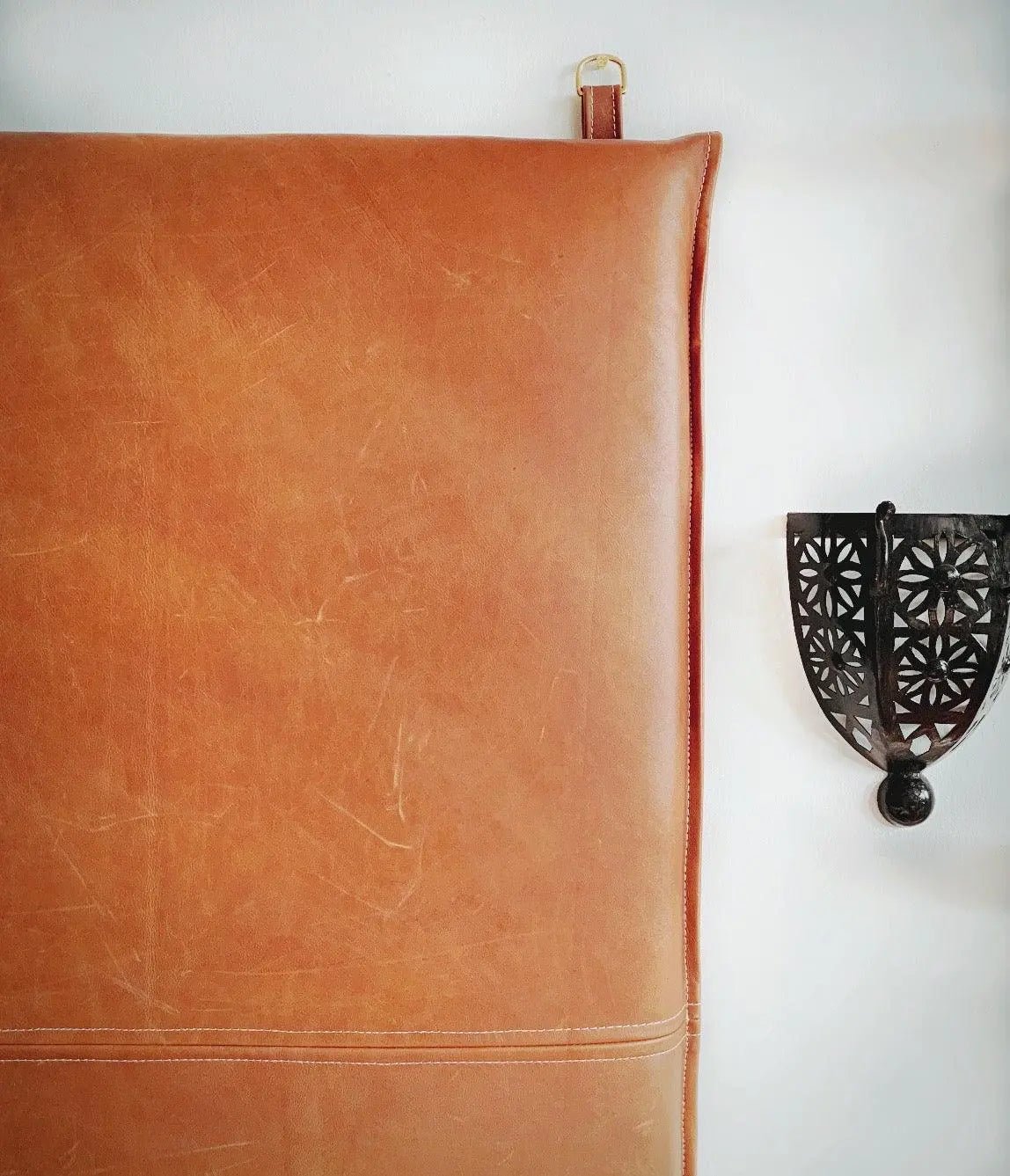 Handmade Leather Headboard – Wall Mounted, Custom Sizes - BrownclassicfurnitureHUNTEDFOX - Handmade Leather Headboard – Wall Mounted, Custom Sizes