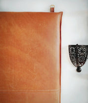 Handmade Leather Headboard – Wall Mounted, Custom Sizes - BrownclassicfurnitureHUNTEDFOX - Handmade Leather Headboard – Wall Mounted, Custom Sizes