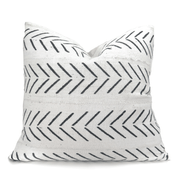 Handwoven Black and White Mudcloth Pillow | Geometric Tribal Accent - 2020Black & WhiteFACEBOOKHUNTEDFOX - black and white zig zag pillow