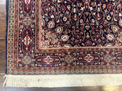 Indo Kashmiri Rug 3x5, Navy Blue, Very Fine 400 KPSI, Pair B - Jewel RugsShopify CollectiveHUNTEDFOX - Indo Kashmiri Rug 3x5, Navy Blue, Very Fine 400 KPSI, Pair B