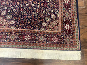 Indo Kashmiri Rug 3x5, Navy Blue, Very Fine 400 KPSI, Pair B - Jewel RugsShopify CollectiveHUNTEDFOX - Indo Kashmiri Rug 3x5, Navy Blue, Very Fine 400 KPSI, Pair B