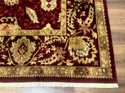 Indo Mahal Rug 9x12, Allover Pattern, Dark Red, Traditional Wool Area Rug - Jewel RugsShopify CollectiveHUNTEDFOX - Indo Mahal Rug 9x12, Allover Pattern, Dark Red, Traditional Wool Area Rug