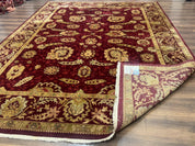 Indo Mahal Rug 9x12, Allover Pattern, Dark Red, Traditional Wool Area Rug - Jewel RugsShopify CollectiveHUNTEDFOX - Indo Mahal Rug 9x12, Allover Pattern, Dark Red, Traditional Wool Area Rug