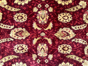 Indo Mahal Rug 9x12, Allover Pattern, Dark Red, Traditional Wool Area Rug - Jewel RugsShopify CollectiveHUNTEDFOX - Indo Mahal Rug 9x12, Allover Pattern, Dark Red, Traditional Wool Area Rug