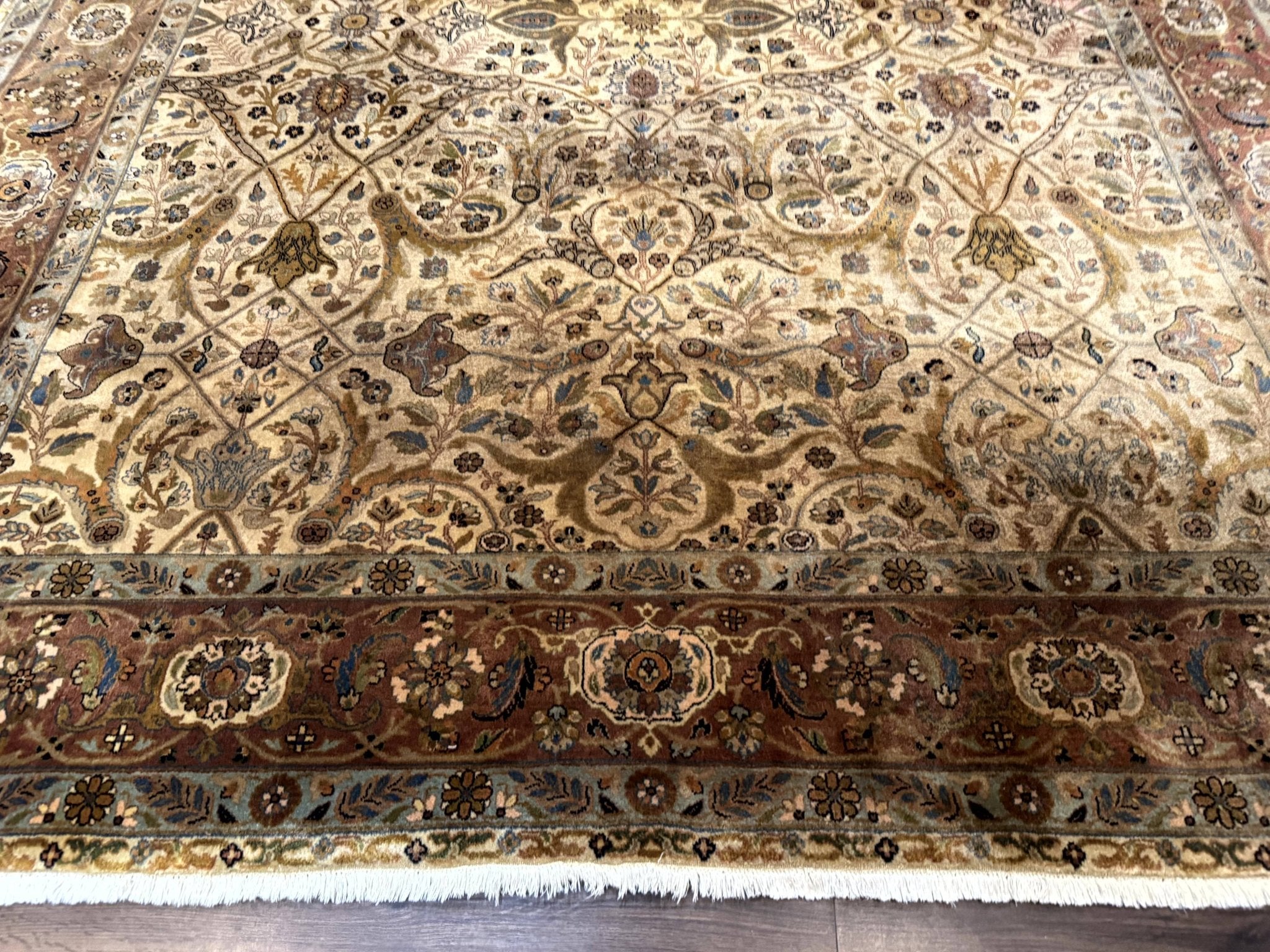Indo Persian Rug 8x10, Teawash Bidjar Carpet, Allover Pattern - Jewel RugsShopify CollectiveHUNTEDFOX - Indo Persian Rug 8x10, Teawash Bidjar Carpet, Allover Pattern