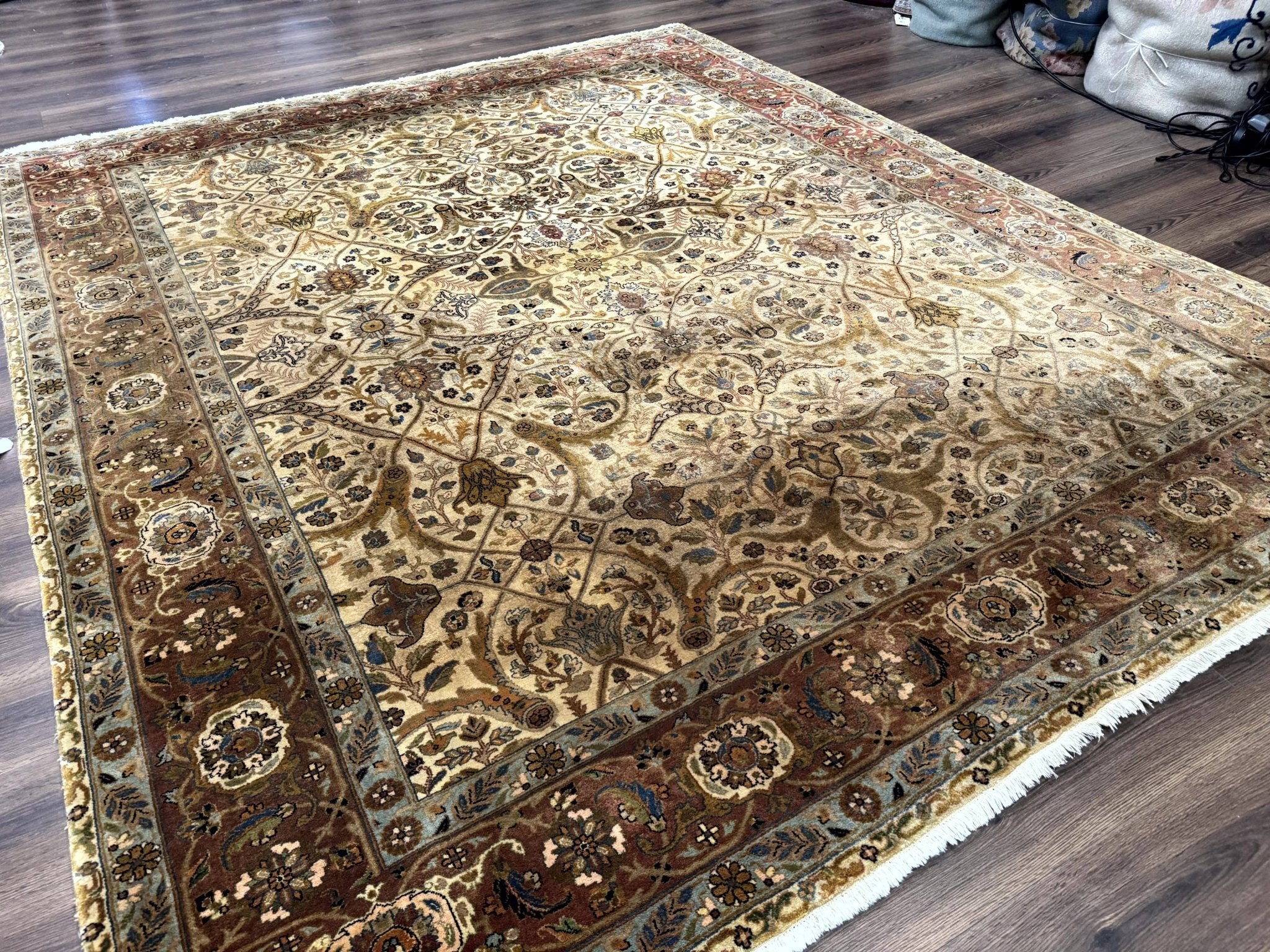 Indo Persian Rug 8x10, Teawash Bidjar Carpet, Allover Pattern - Jewel RugsShopify CollectiveHUNTEDFOX - Indo Persian Rug 8x10, Teawash Bidjar Carpet, Allover Pattern