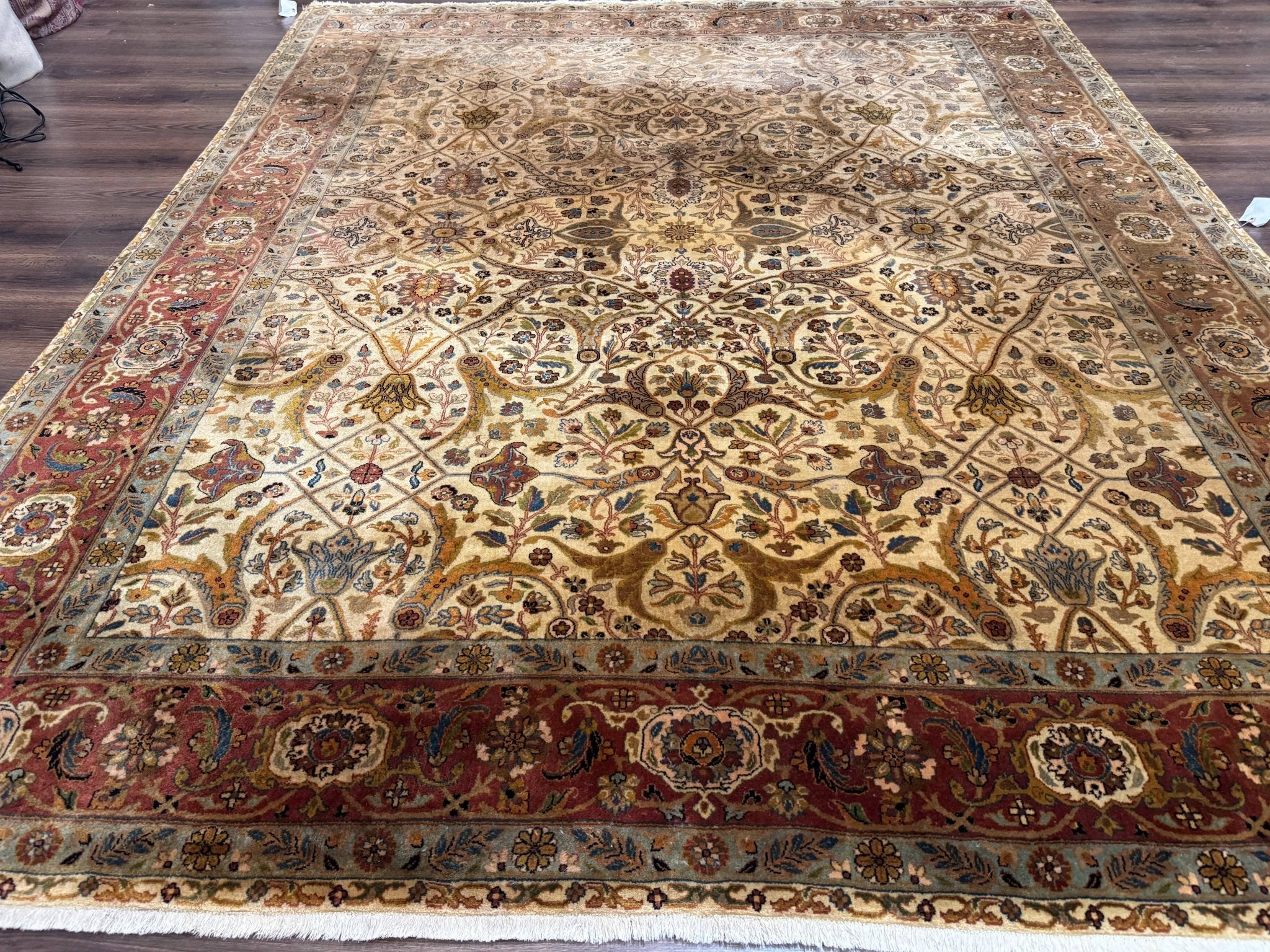 Indo Persian Rug 8x10, Teawash Bidjar Carpet, Allover Pattern - Jewel RugsShopify CollectiveHUNTEDFOX - Indo Persian Rug 8x10, Teawash Bidjar Carpet, Allover Pattern