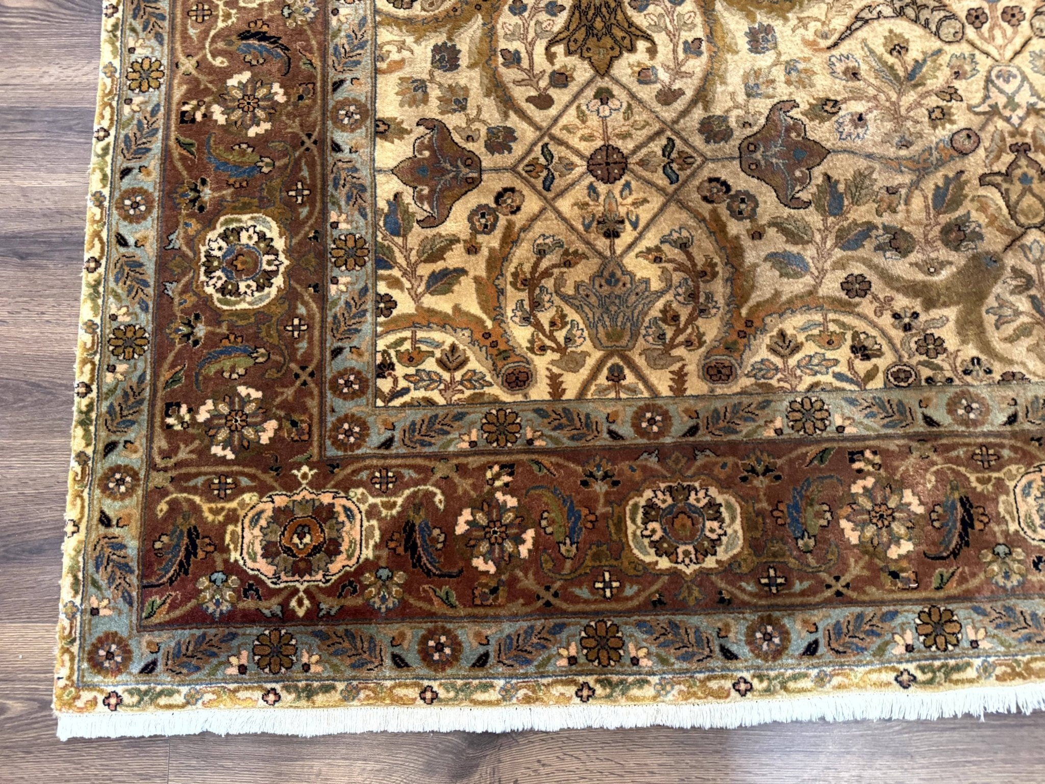 Indo Persian Rug 8x10, Teawash Bidjar Carpet, Allover Pattern - Jewel RugsShopify CollectiveHUNTEDFOX - Indo Persian Rug 8x10, Teawash Bidjar Carpet, Allover Pattern