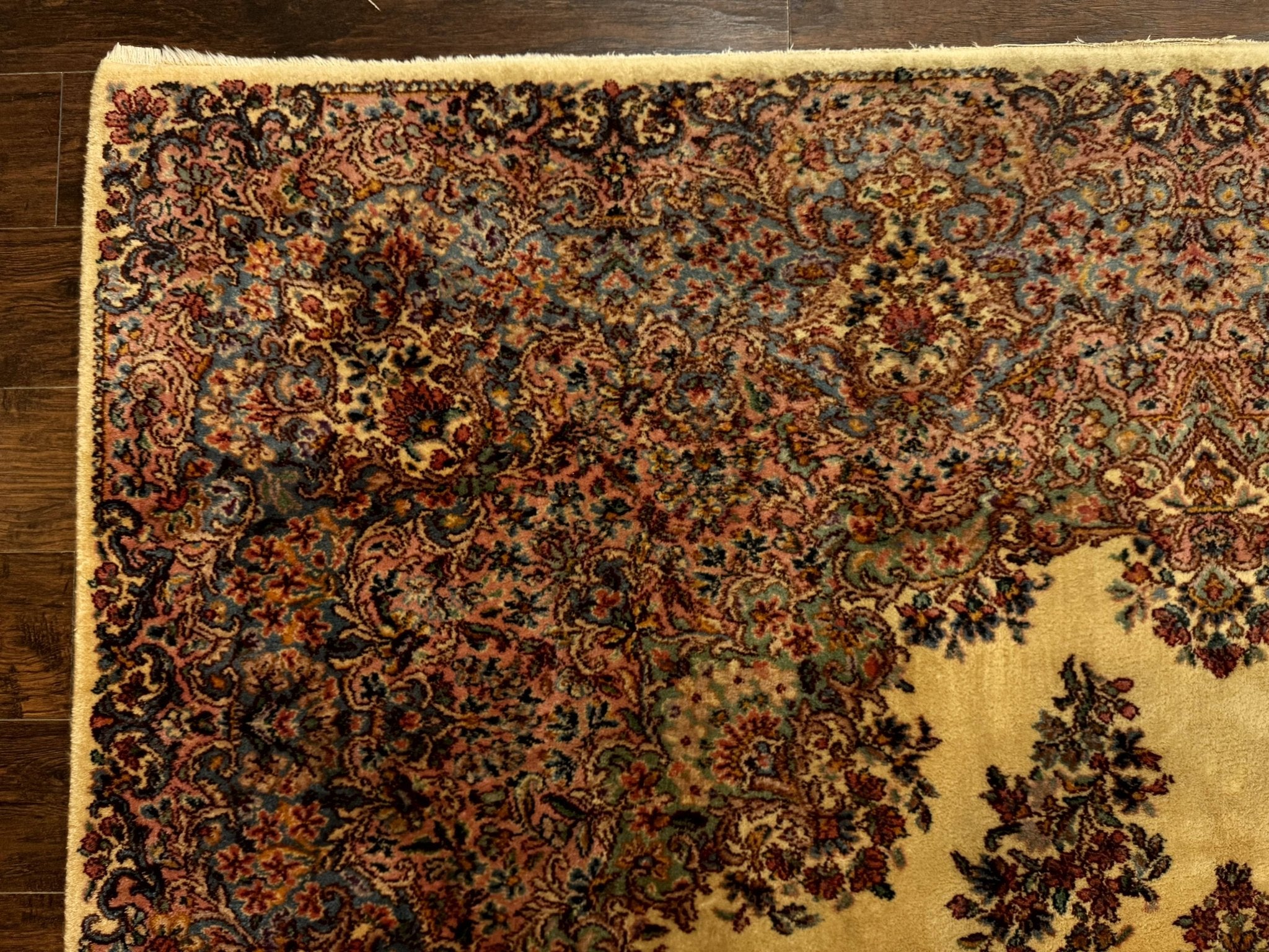 Karastan Kirman Rug 781, Antique Karastan Oriental Carpet 8.8 x 12, Wool Area Rug, Original Collection 700 Series, Rare Discontinued - Jewel RugsShopify CollectiveHUNTEDFOX - Karastan Kirman Rug 781, Antique Karastan Oriental Carpet 8.8 x 12, Wool Area Rug, Original Collection 700 Series, Rare Discontinued