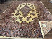 Karastan Kirman Rug 781, Antique Karastan Oriental Carpet 8.8 x 12, Wool Area Rug, Original Collection 700 Series, Rare Discontinued - Jewel RugsShopify CollectiveHUNTEDFOX - Karastan Kirman Rug 781, Antique Karastan Oriental Carpet 8.8 x 12, Wool Area Rug, Original Collection 700 Series, Rare Discontinued