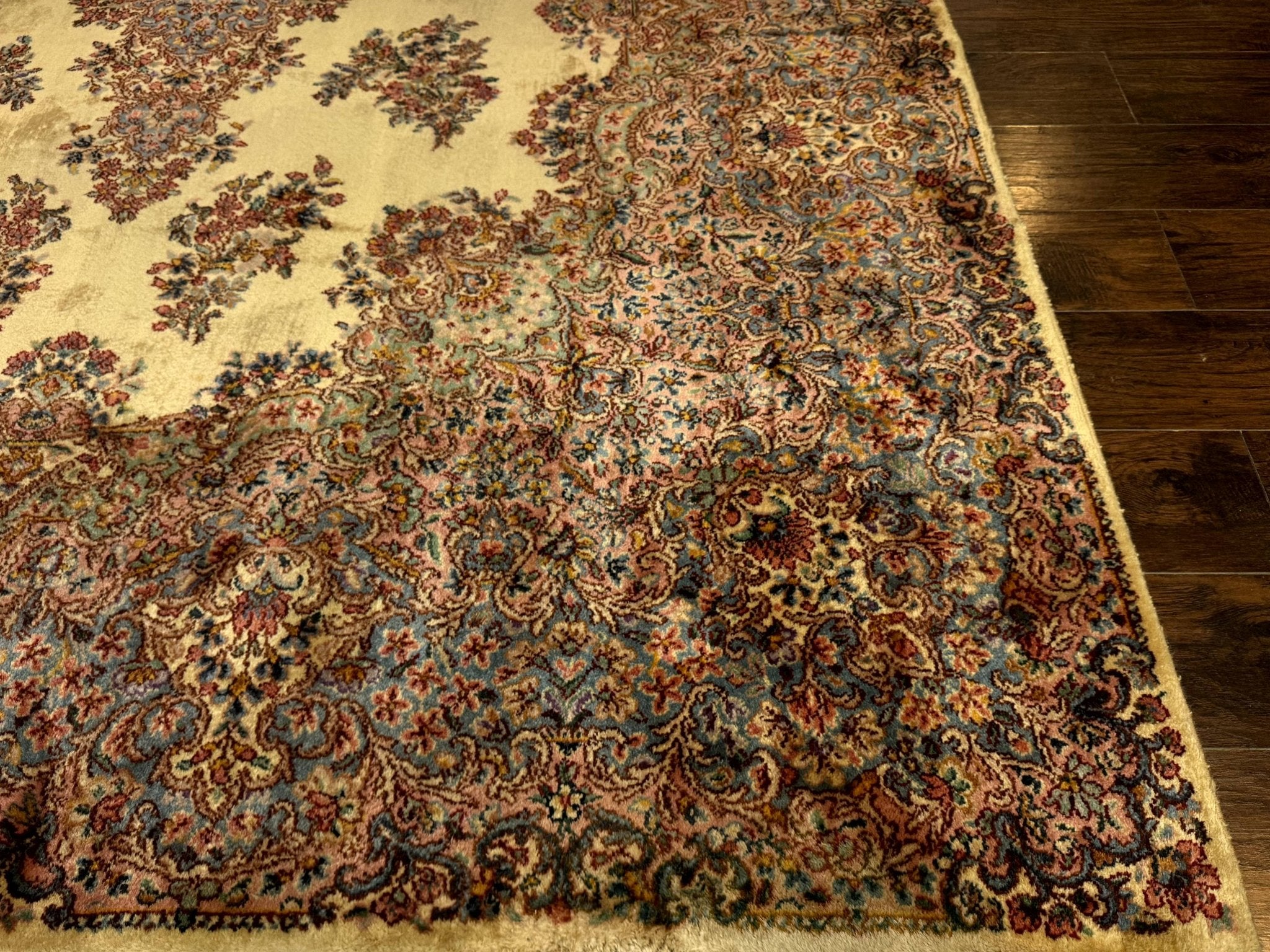 Karastan Kirman Rug 781, Antique Karastan Oriental Carpet 8.8 x 12, Wool Area Rug, Original Collection 700 Series, Rare Discontinued - Jewel RugsShopify CollectiveHUNTEDFOX - Karastan Kirman Rug 781, Antique Karastan Oriental Carpet 8.8 x 12, Wool Area Rug, Original Collection 700 Series, Rare Discontinued