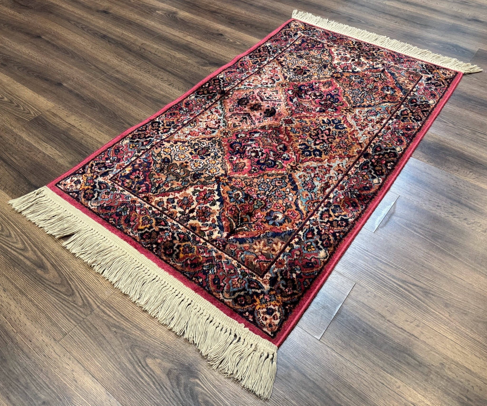 Karastan Rug 3x5 Multicolor Panel Kirman 717, Original 700 Series, Wool Pile, Discontinued - Jewel RugsShopify CollectiveHUNTEDFOX - Karastan Rug 3x5 Multicolor Panel Kirman 717, Original 700 Series, Wool Pile, Discontinued