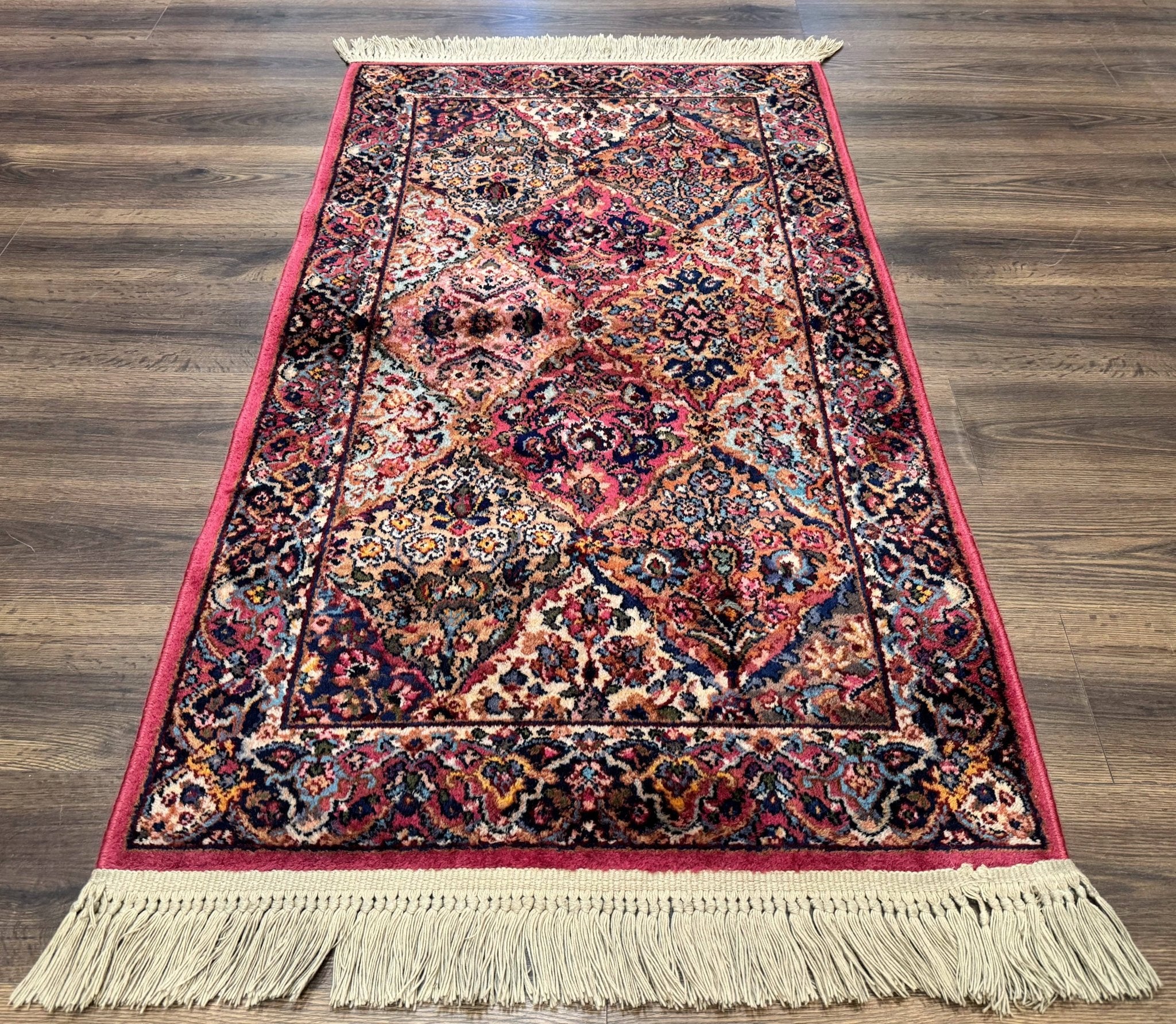 Karastan Rug 3x5 Multicolor Panel Kirman 717, Original 700 Series, Wool Pile, Discontinued - Jewel RugsShopify CollectiveHUNTEDFOX - Karastan Rug 3x5 Multicolor Panel Kirman 717, Original 700 Series, Wool Pile, Discontinued