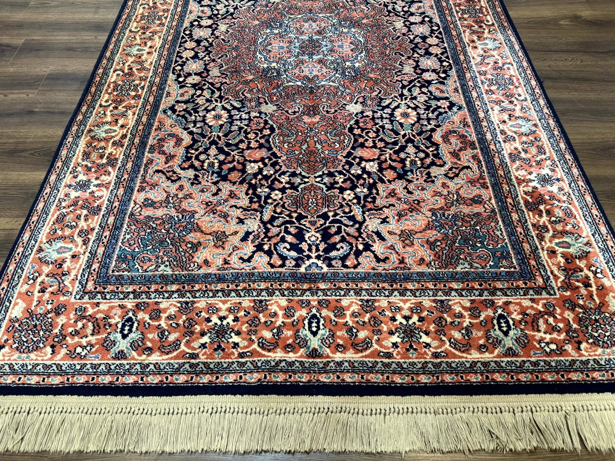 Karastan Rug 5.9 x 9, Kashan Medallion 741, Original Collection 700 Series, Discontinued, Wool Pile - Jewel RugsShopify CollectiveHUNTEDFOX - Karastan Rug 5.9 x 9, Kashan Medallion 741, Original Collection 700 Series, Discontinued, Wool Pile
