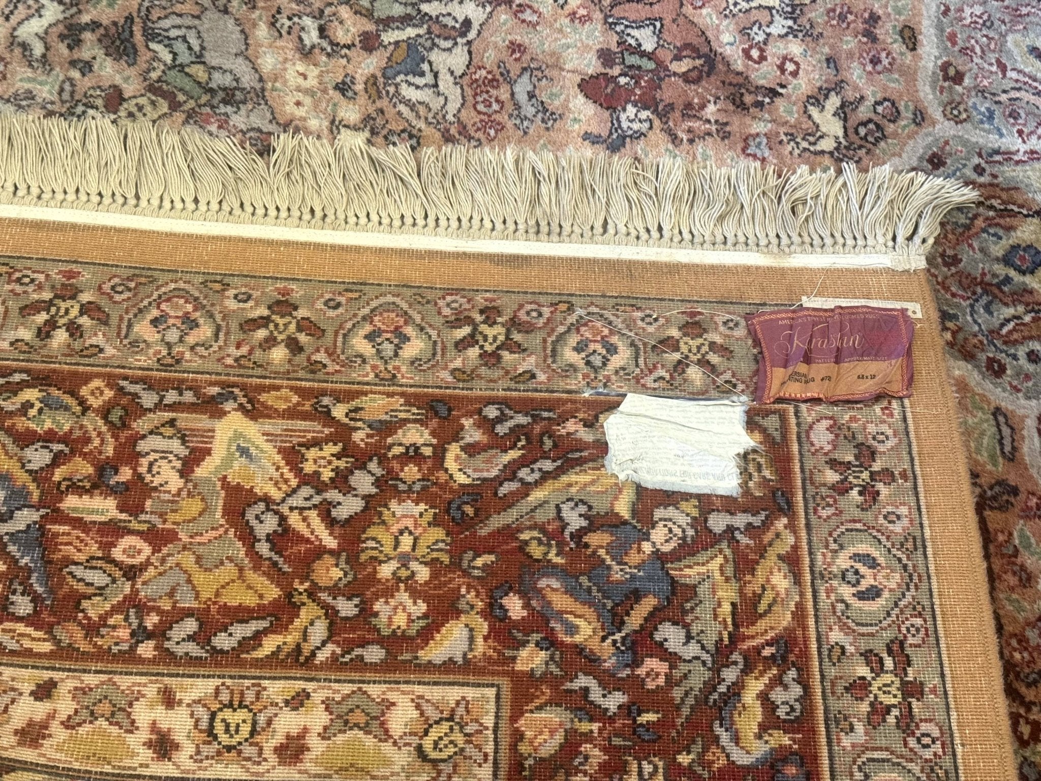 Karastan Rug 8.8 x 12 Persian Hunting Rug 723, Wool Area Rug - Jewel RugsShopify CollectiveHUNTEDFOX - Karastan Rug 8.8 x 12 Persian Hunting Rug 723, Wool Area Rug