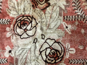 Khotan Rug 5x9, Terracotta and Brown, Floral, Chinese Wool Carpet, Antique Rug - Jewel RugsShopify CollectiveHUNTEDFOX - Khotan Rug 5x9, Terracotta and Brown, Floral, Chinese Wool Carpet, Antique Rug