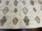 Large Modern Contemporary Indian Shag Rug 11x14, Ivory, Handmade Wool Carpet - Jewel RugsShopify CollectiveHUNTEDFOX - Large Modern Contemporary Indian Shag Rug 11x14, Ivory, Handmade Wool Carpet