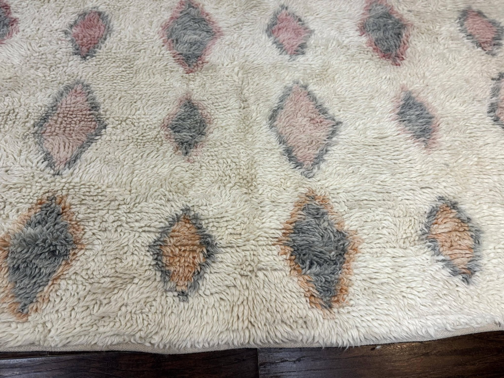 Large Modern Contemporary Indian Shag Rug 11x14, Ivory, Handmade Wool Carpet - Jewel RugsShopify CollectiveHUNTEDFOX - Large Modern Contemporary Indian Shag Rug 11x14, Ivory, Handmade Wool Carpet