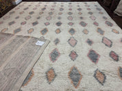 Large Modern Contemporary Indian Shag Rug 11x14, Ivory, Handmade Wool Carpet - Jewel RugsShopify CollectiveHUNTEDFOX - Large Modern Contemporary Indian Shag Rug 11x14, Ivory, Handmade Wool Carpet