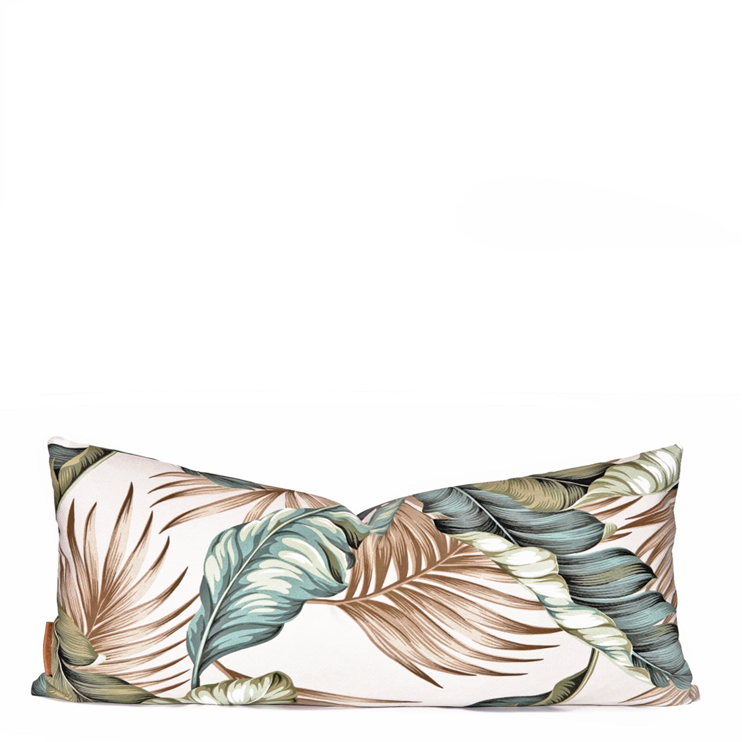 Leafy Green Tropical Accent Pillow - botanicalkidsMOANAHUNTEDFOX - Leafy Green Tropical Accent Pillow